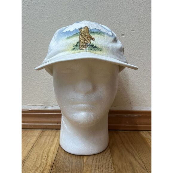 Goofy’s Hat Co Disneyland Classic Winnie The Pooh White Strapback Hat - Picture 1 of 5